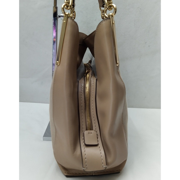 Coach Dalton Bag 31 Taupe Canvas Leather 3 Compartments Shoulder Bag - Picture 6 of 16